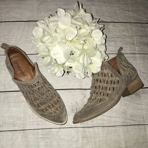 Jeffrey Campbell Taggart Suede Cutout Booties